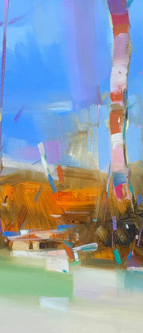 Aspen, Original oil painting, Handmade artwork, One of a kind by Vahe Yeremyan