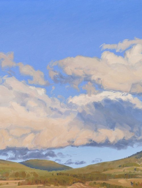 Clouds over the mountains by ANNE BAUDEQUIN