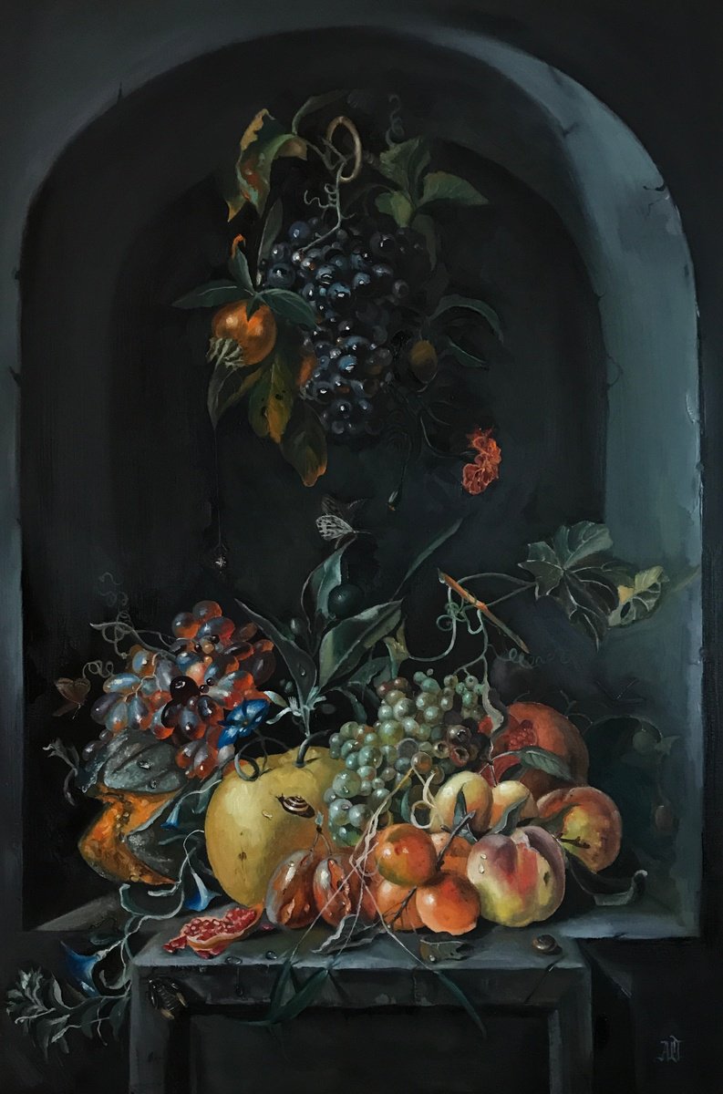 Photorealistic Still Life Oil Painting By Anastasia Terskih, 24 X 35, 