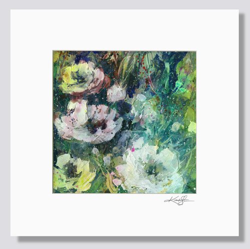 Floral Delight 14 - Textured Floral Abstract Painting by Kathy Morton Stanion by Kathy Morton Stanion