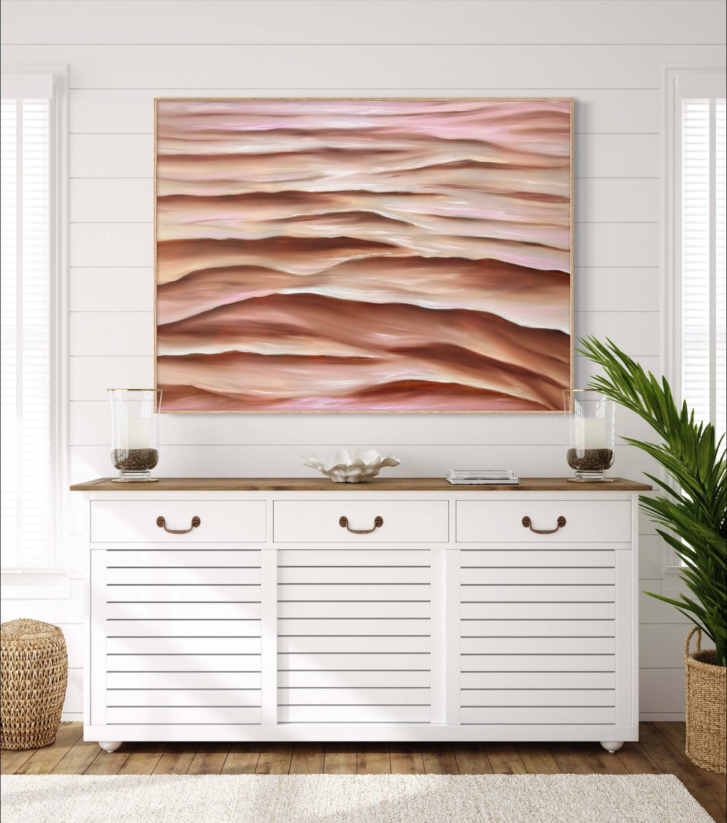 Impressionistic Landscape Oil Painting By Alanah Jarvis, 59 X 40, Forever And Always, Original Artwork