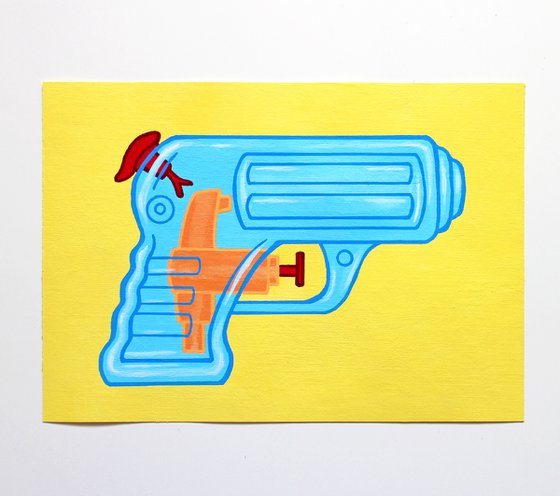 Water Pistol Pop Art Painting