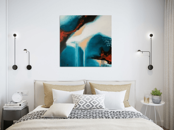 Metamorphosis 4  Sea Stories - Large abstract painting