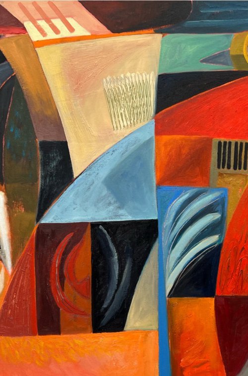 Fragments of Motion and Harmony Abstract by Dania Sierra