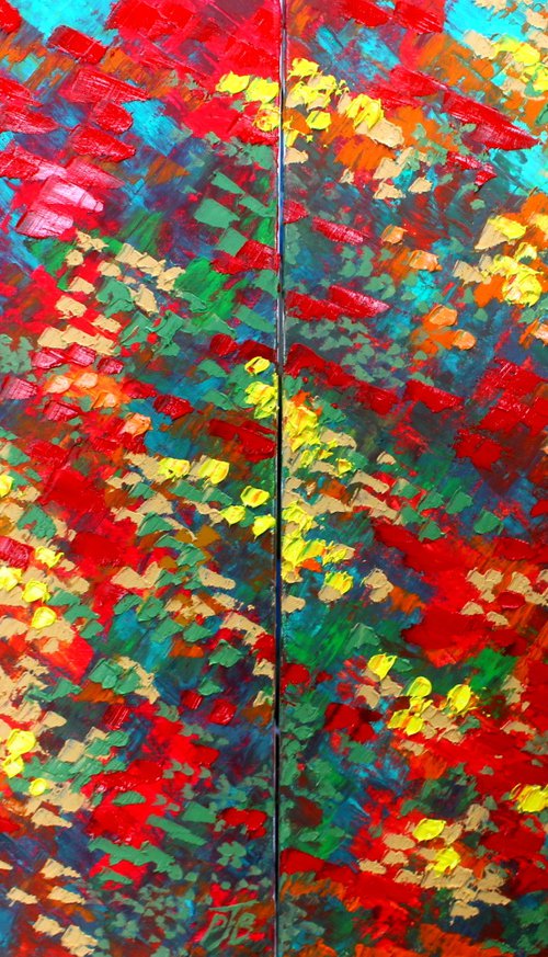 Autumn Palette I &amp; II. Diptych by Paul J Best