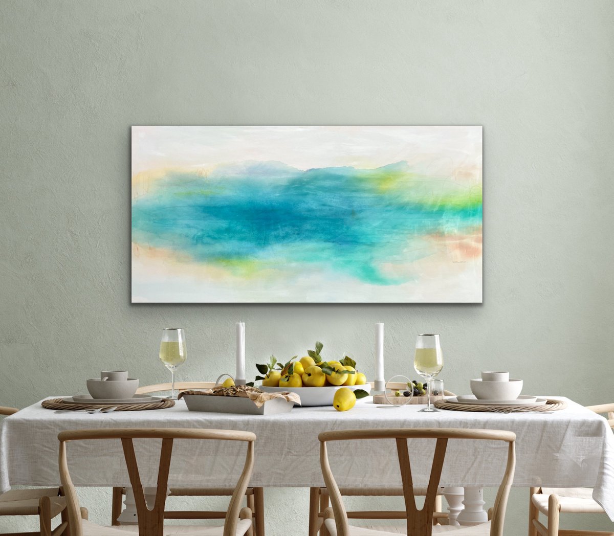 Relaxing By The Lake #5 By Kirsten Schankweiler, 63 X 31, Artwork For Sale On Artfinder