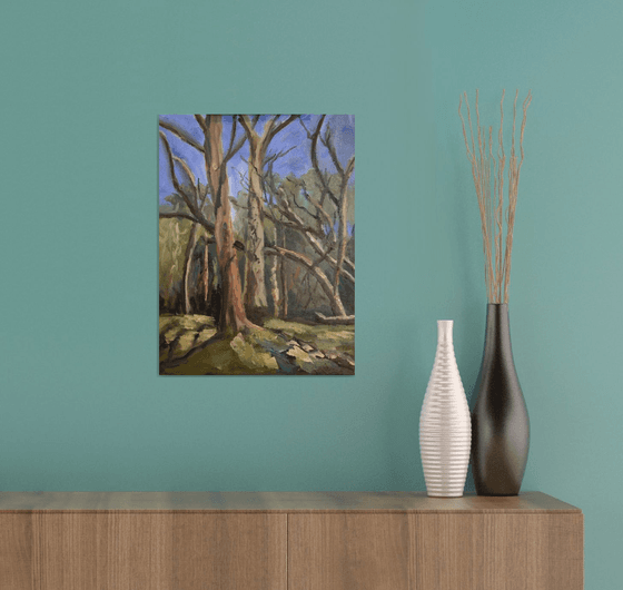 Woodland trees