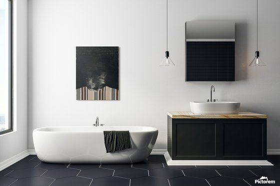 Abstract Portrait in Black — Silent Presence