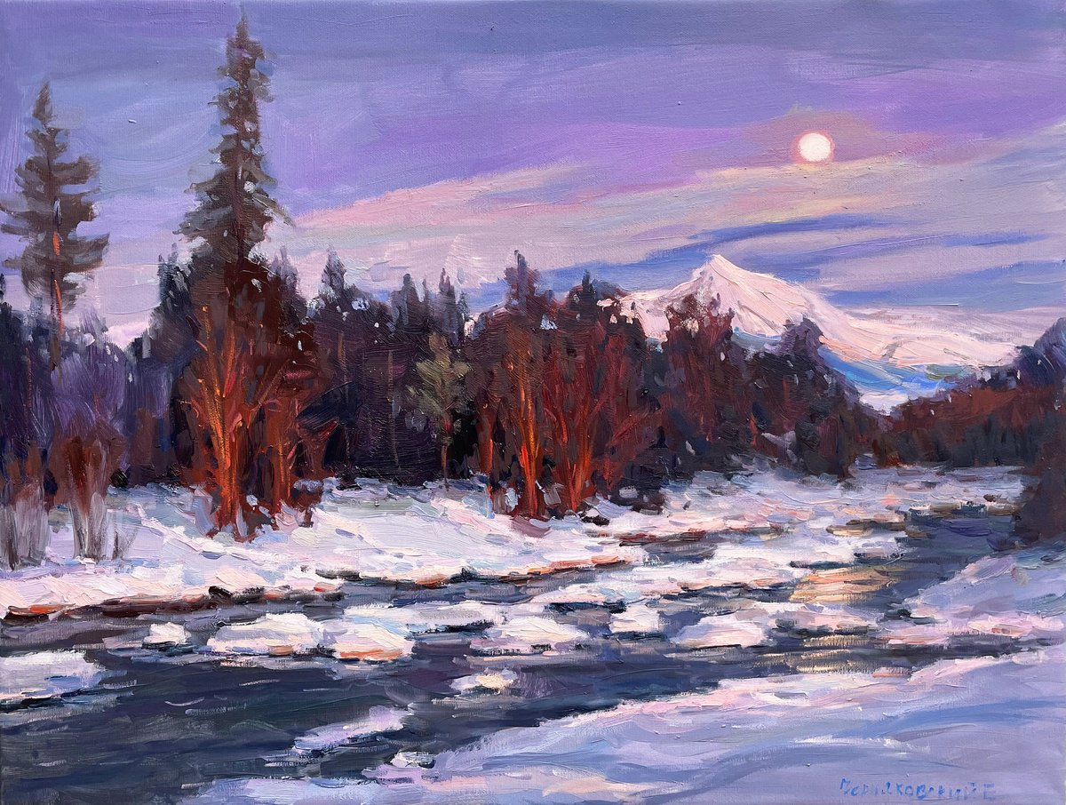 Winter By Evgeny Chernyakovsky, 31 X 24, Artwork For Sale On Artfinder