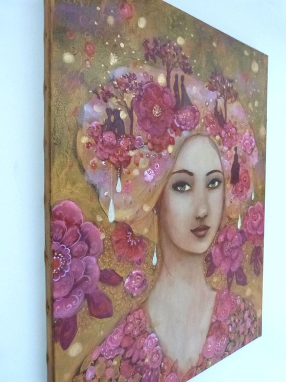 The Delights garden, acrylic on canvas ,50x65cm