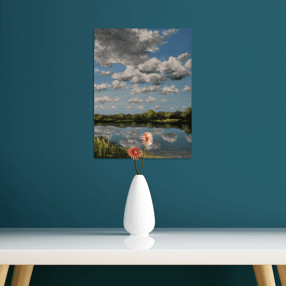 Clouds over the lake