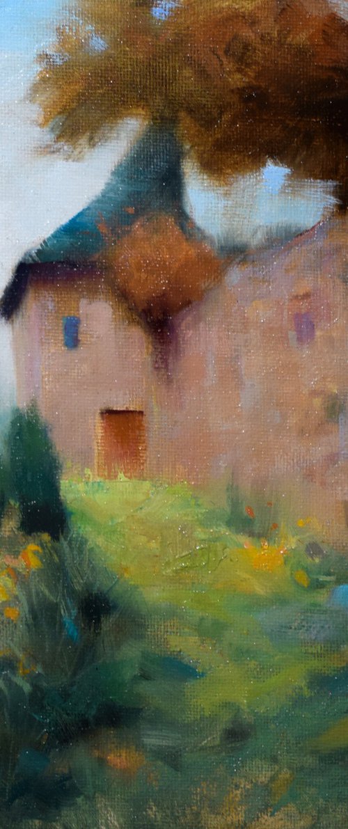 Fortified Village Walls France by Gav Banns