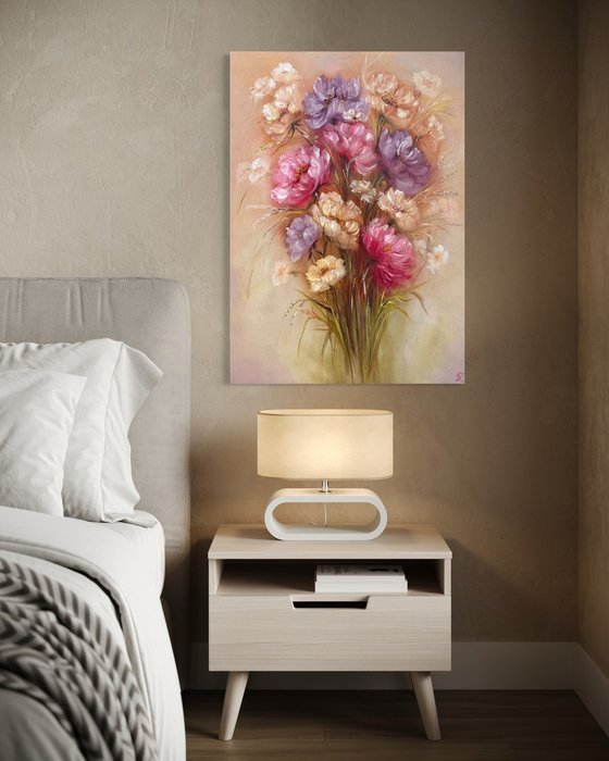 Floral Light - series Romantic bouquet