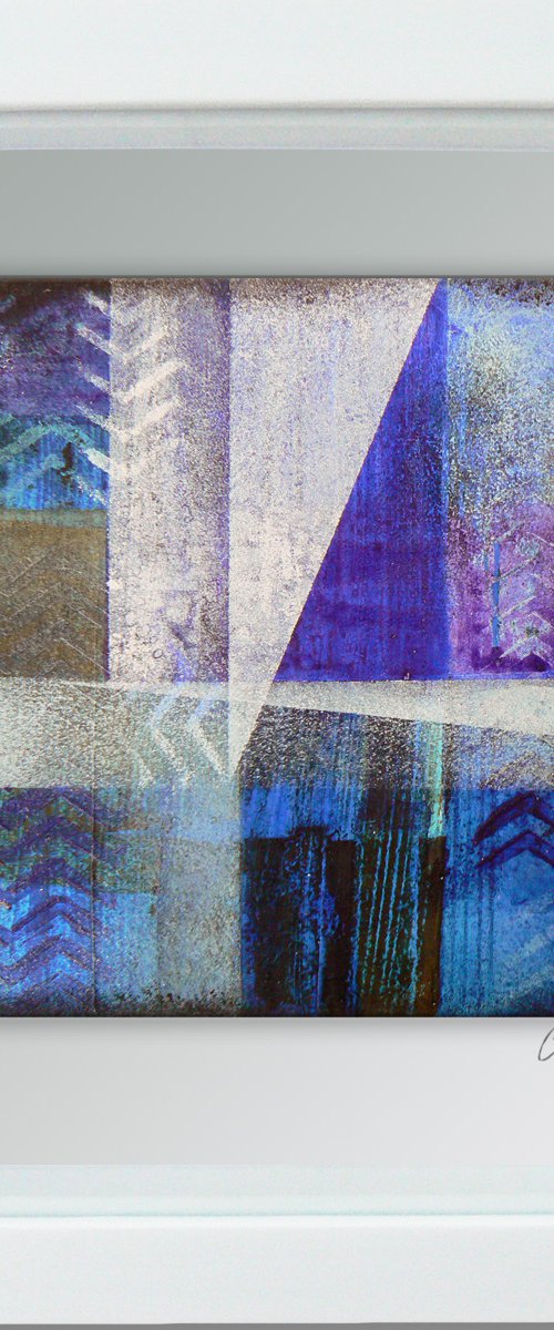 Framed ready to hang original abstract  - Cahier #2 by Carolynne Coulson