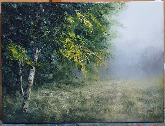 " Light Green in Misty Veil "