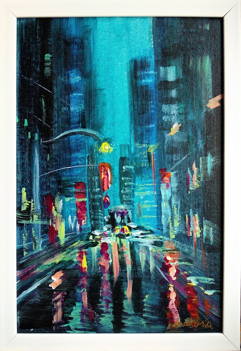 Night city by Anastasia Art Line