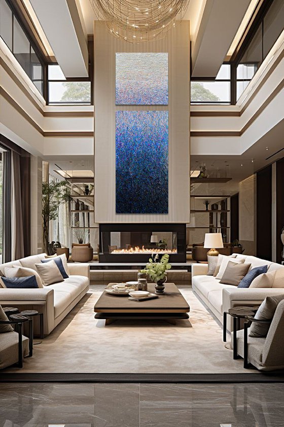 In search of silence- 3 (blue)