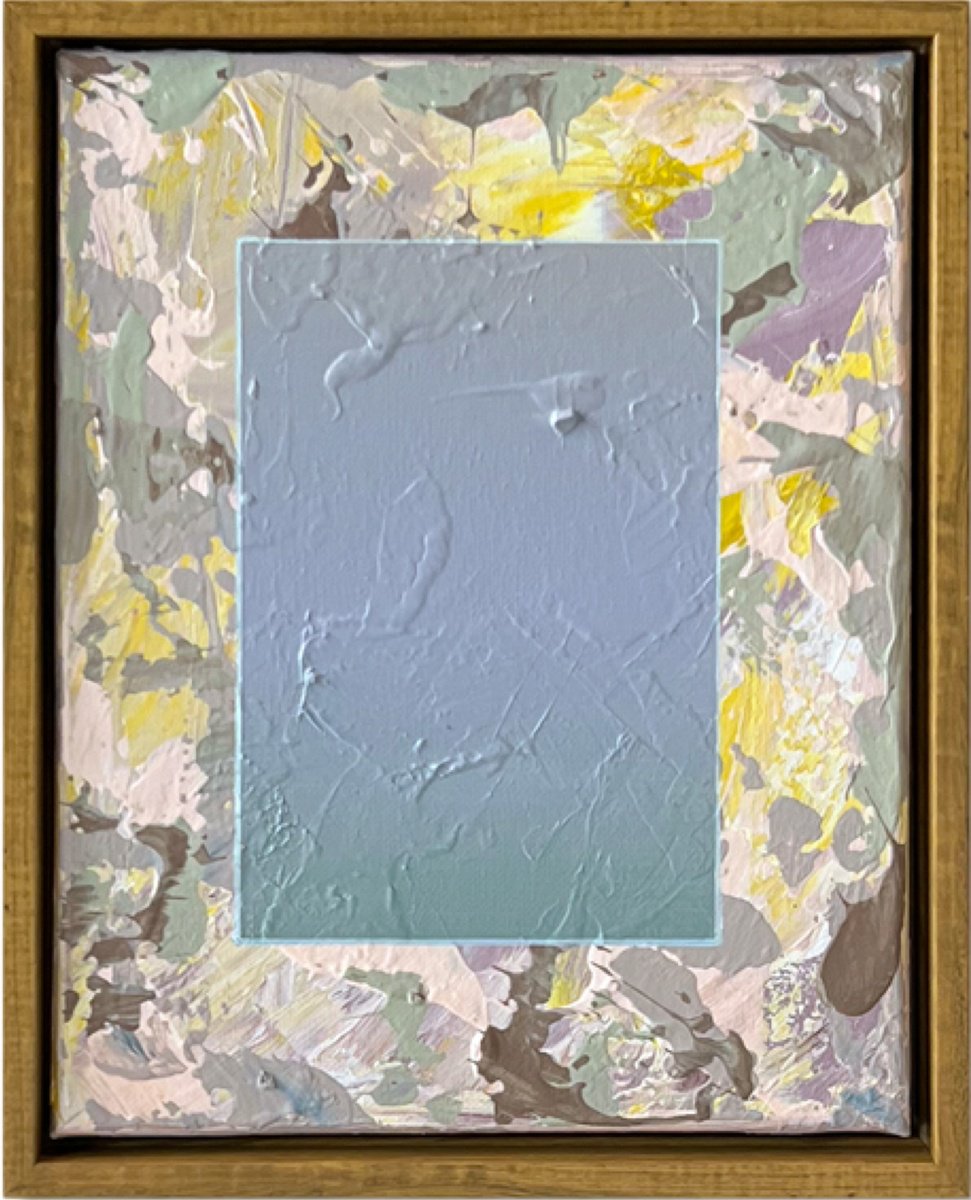 Abstract Acrylic Painting By Laura Clay Robson, 9 X 11", La Garza, Original Artwork