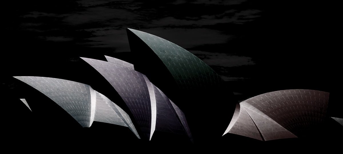 Photorealistic Cityscapes Photograph By Nick Psomiadis, 79 X 35", Sails, Original Artwork