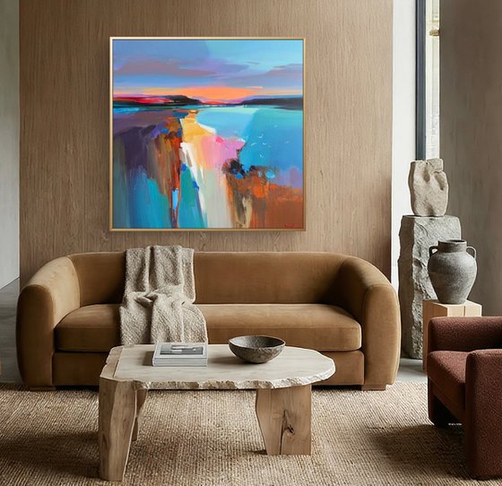 Golden path to the sea