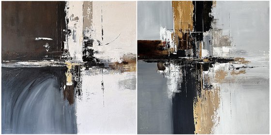 Measured Tension set diptych