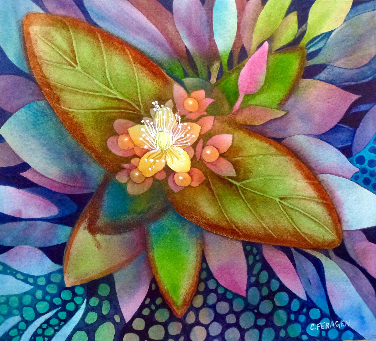 Abstract Flower #4 by Cheryl Feragen