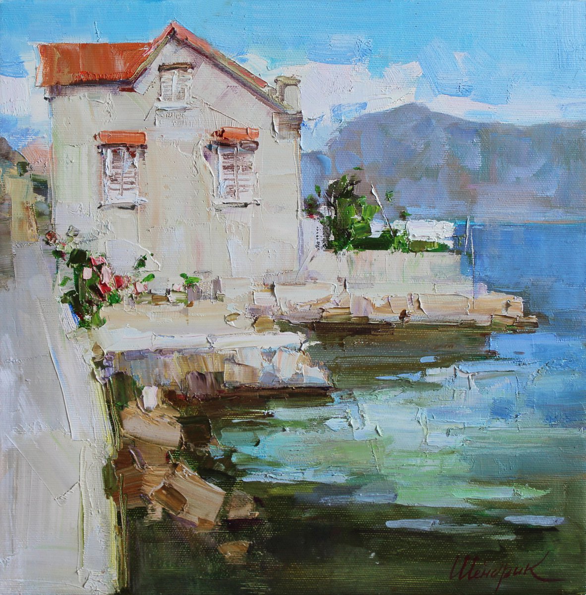 House in the Kotor Bay by Tetiana Shendryk