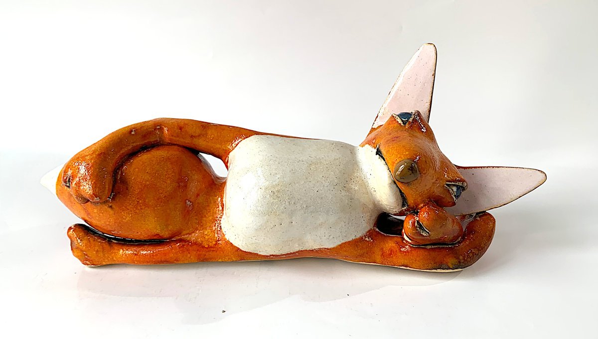 Resting Fox by Viktor Zuk