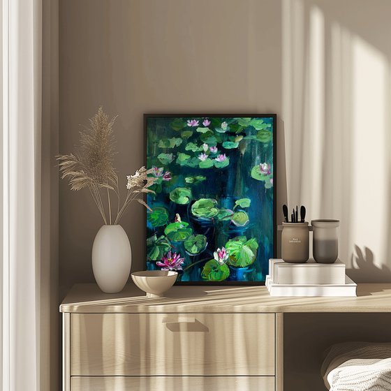 Water Lilies Impressionist Art