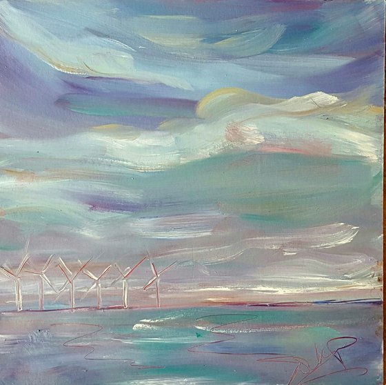 Wind mills on the horizon