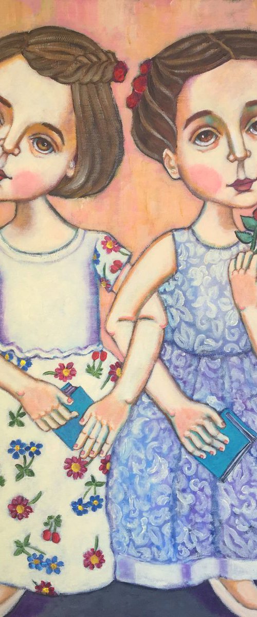 “Girls in White Dresses” by Holly Wojahn