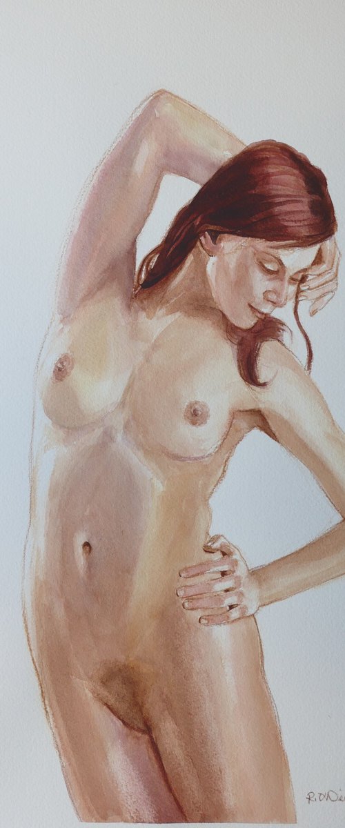 Standing female nude by Rory O’Neill