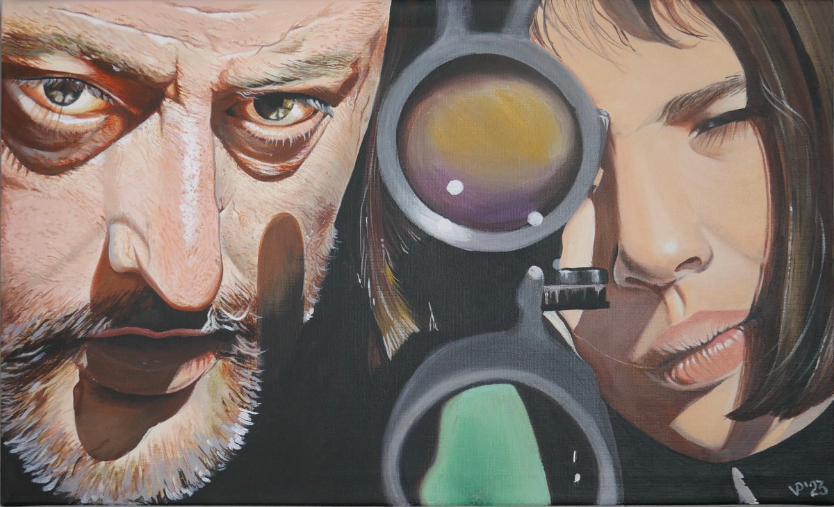 Photorealistic Portrait Acrylic Painting By Vladyslava Proshchenko, 20 X 12", Leon, Original Artwork