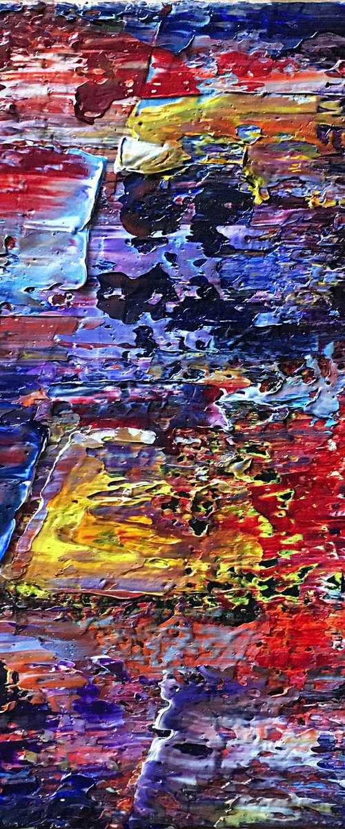 "Look At Me" - Original PMS Textured Oil Painting On Canvas - 20 x 20 inches by Preston M. Smith (PMS)
