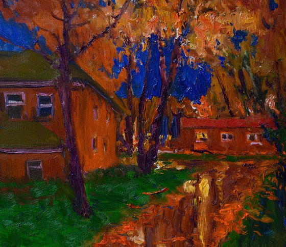Autumn Rain. Suburbs