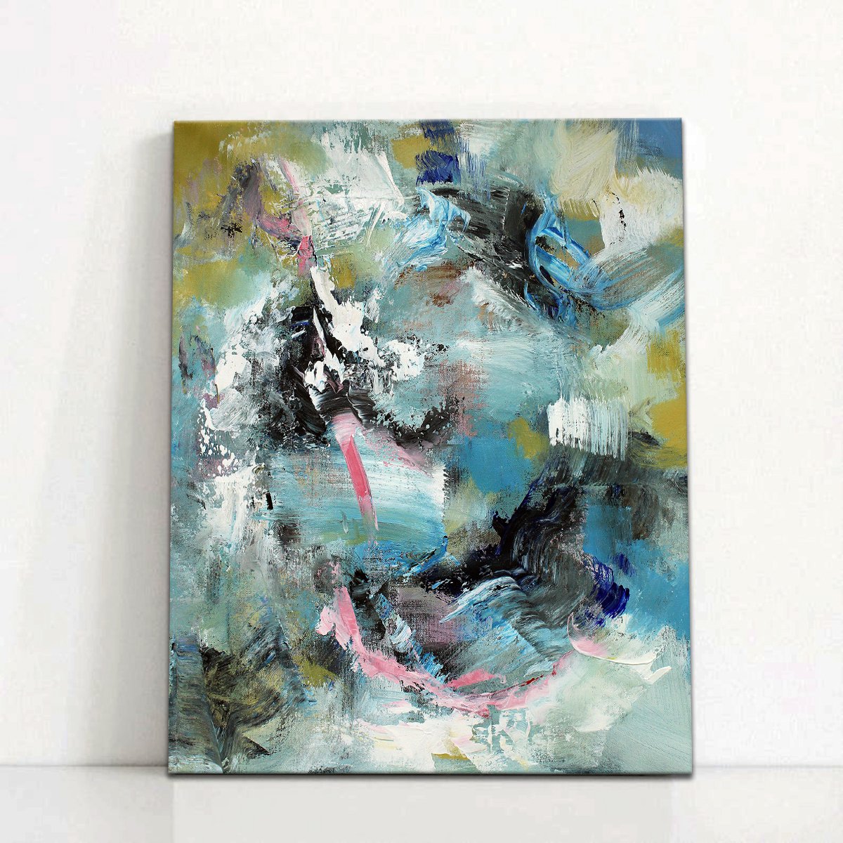 Abstract Oil Painting By Hugh Abernethy, 24 X 30, Pilm (C8), Original Artwork