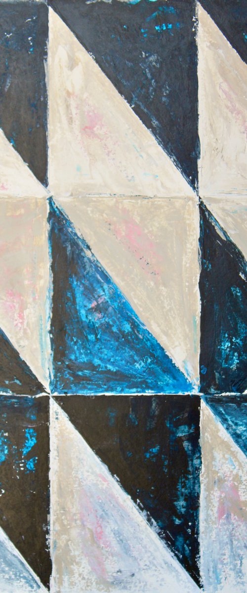 Indigo Triangles by Kay MacDonald
