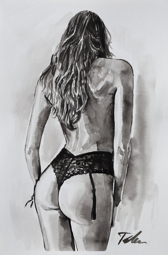 Sexy back/ 30x45cm