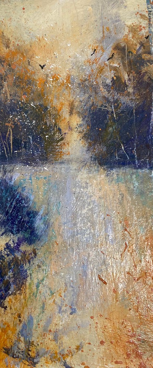 Impression of Autumn Birchwood by Teresa Tanner