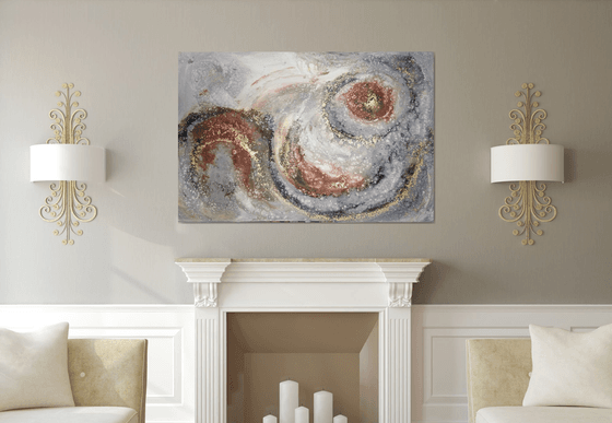 "Womb " extra large abstract (100x150cm)