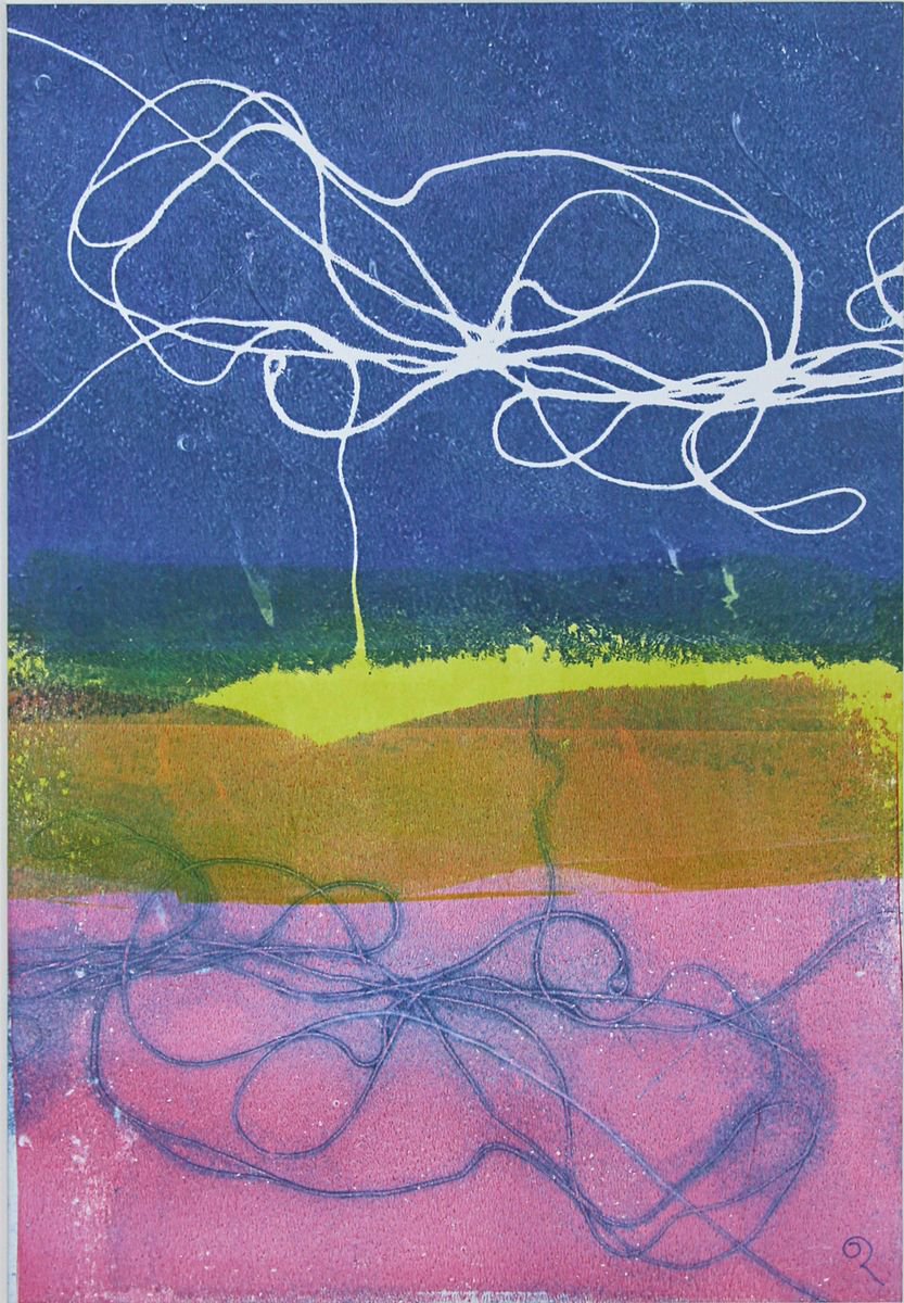 Go with the Flow - Signed, Mounted and Backed by Dawn Rossiter