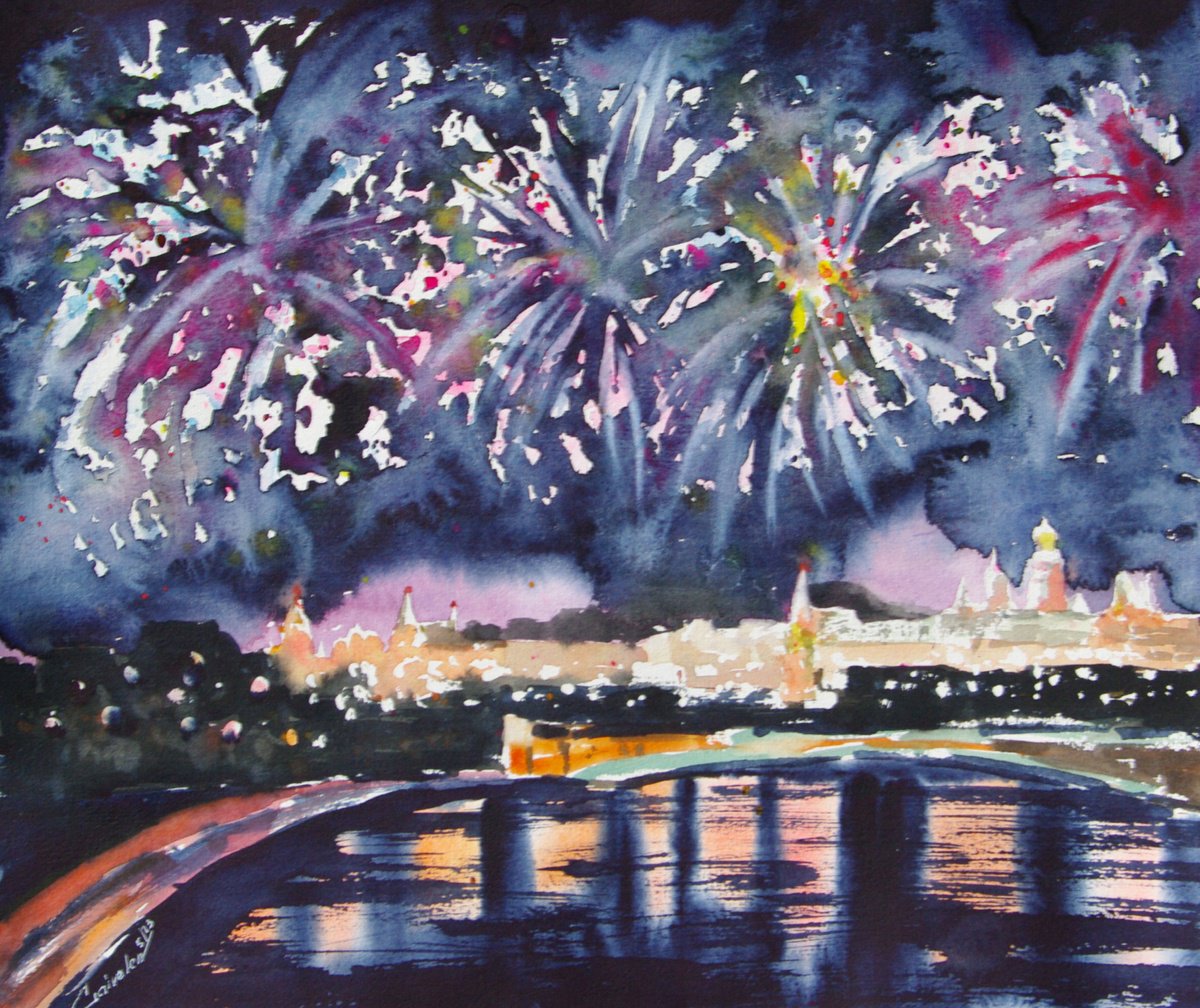 Festive fireworks by Elena Gaivoronskaia