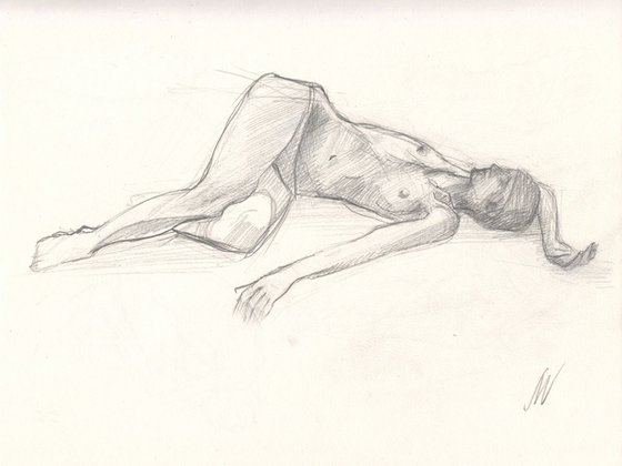 Sketch of Human body. Woman.31