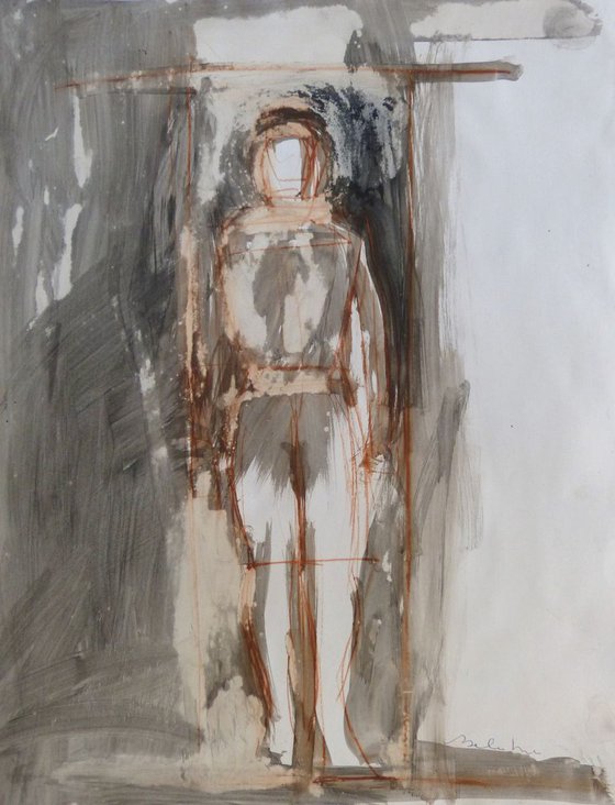 Large Figure Sketch 1, 65x50 cm