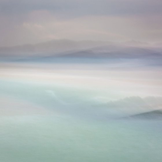 Hebridean Pastels  - Extra large impressionist style abstract