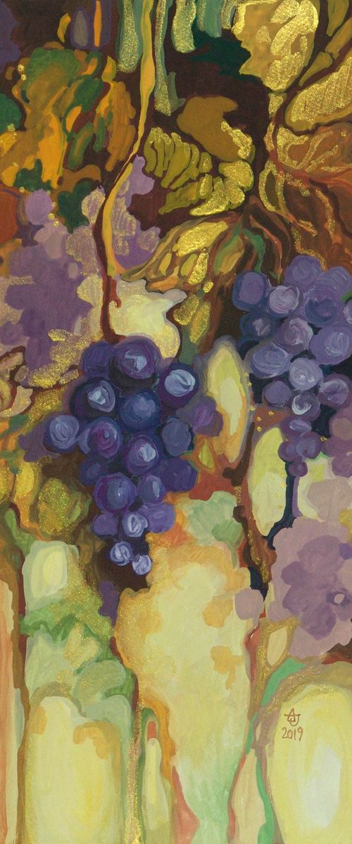 Gold of summer - vine by Jolanta Czarnecka