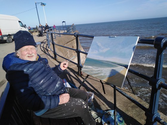 Filey Bay,  March 1