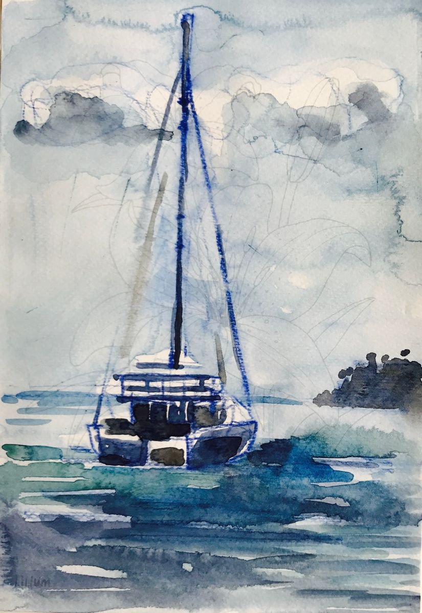 Sailboat by Olga Pascari