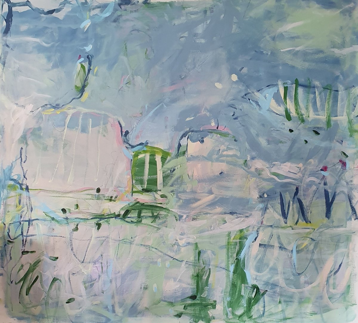 In The Lagoon (1) By Jutta Widrinsky, 59 X 55, Artwork For Sale On Artfinder