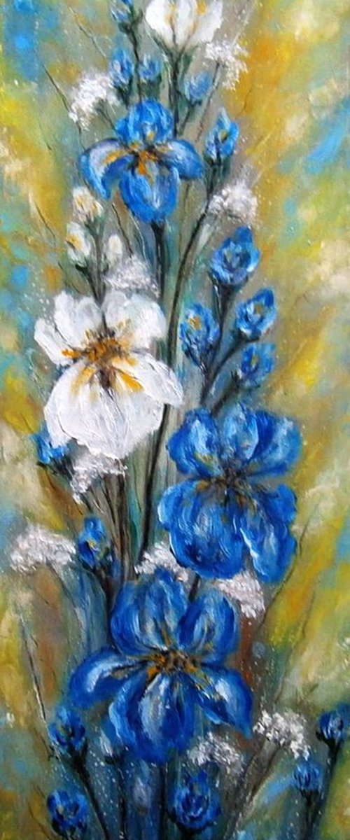 Irises 1.. by Emília Urbaníková